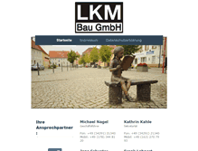 Tablet Screenshot of lkm-bau.de